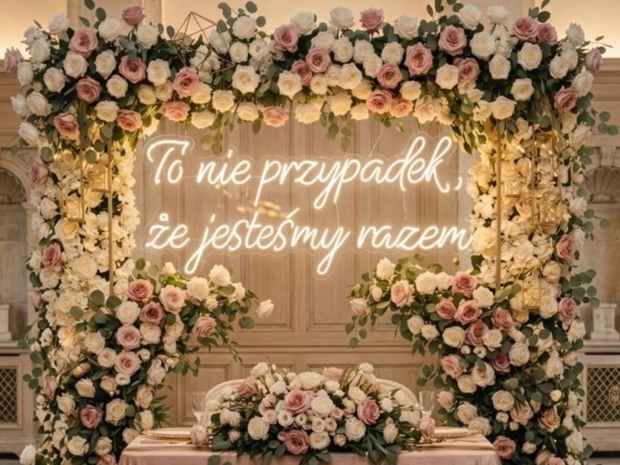 To nie przypadek, że jesteśmy razem weddled lublin ledon neon